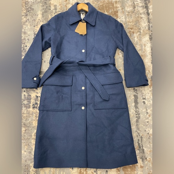 A.P.C. Angelita Long Wool Coat - New - Picture 2 of 13